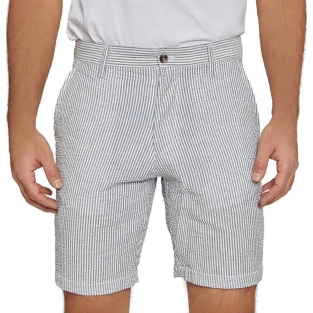 J. Hilburn Seersucker Shorts